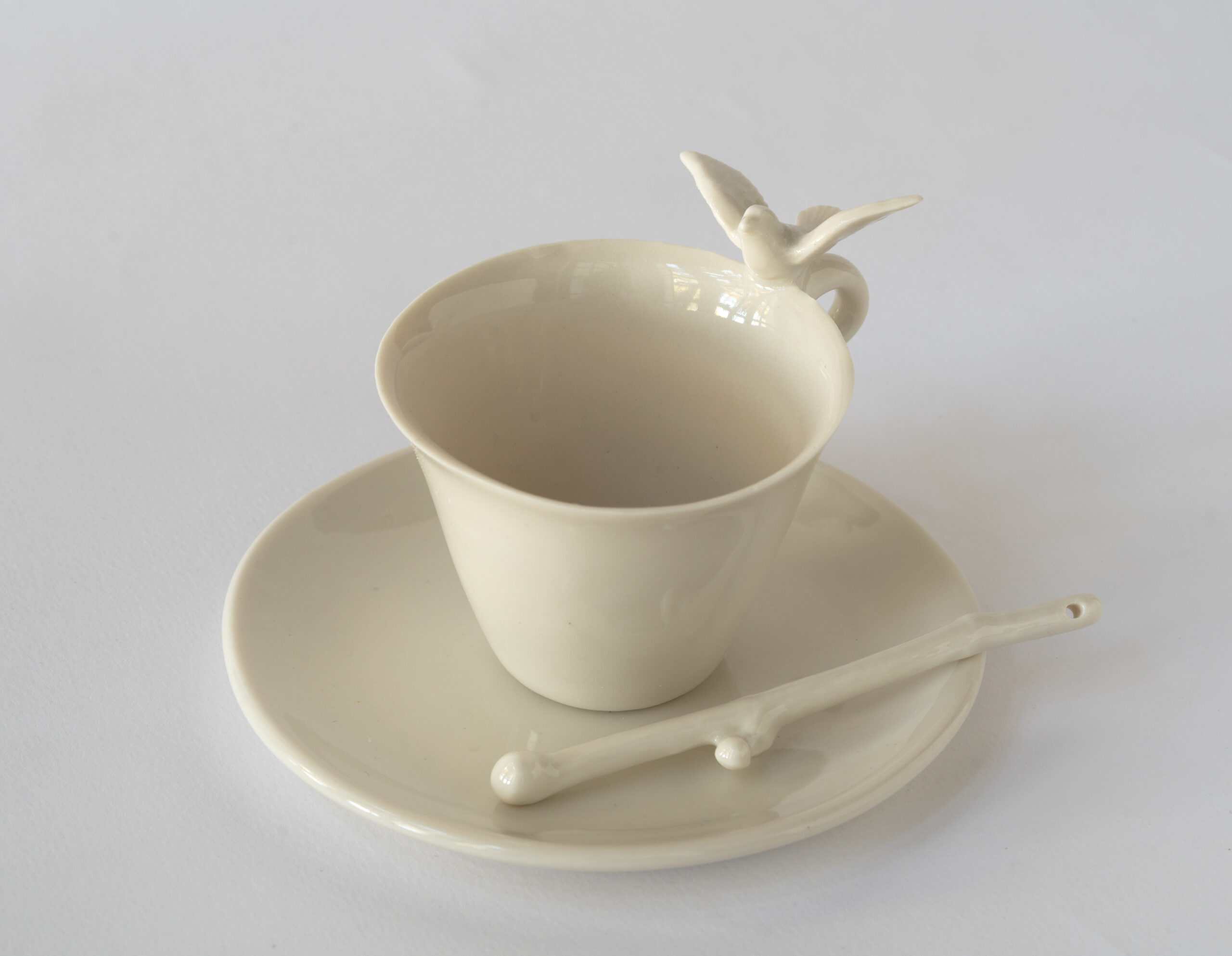 Taza Paloma con Plato - Imagen 2