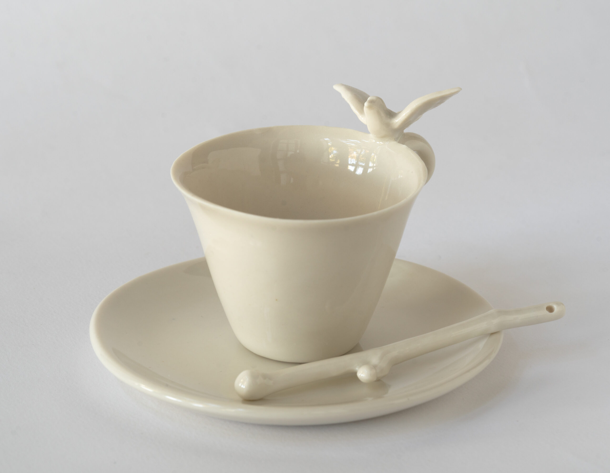 Taza Paloma con Plato - Imagen 3